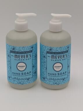 2-Pack Mrs Meyers Clean Day Dewdrop Scent Hand Soap Limited Edition Aloe 12.5oz